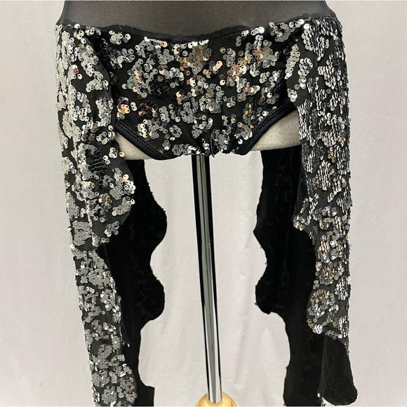 A Wish Come true silver black dance mesh costume S - Picture 12 of 16